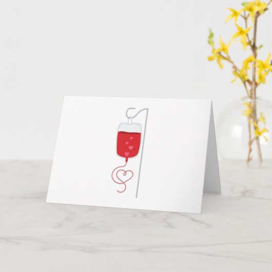 Carte Donneur de sang (Fleur jaune)