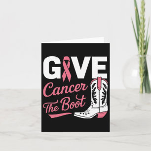 Carte Donnez au cancer la poule fille de démarrage Cance