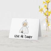 Carte Donnez-moi des t-shirts et des cadeaux Candy (Fleur jaune)