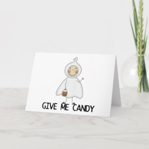 Carte Donnez-moi des t-shirts et des cadeaux Candy