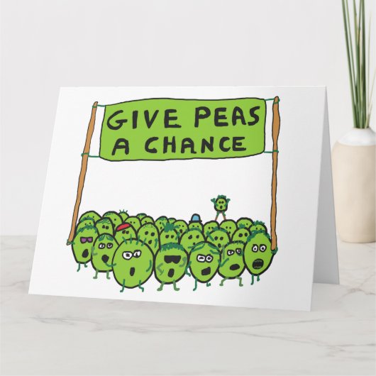 Carte Donnez Une Chance Aux Pois (Devant)