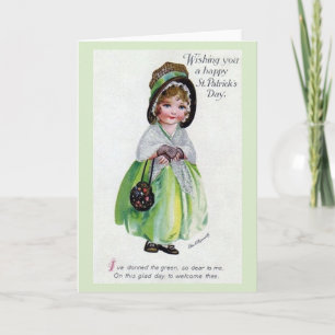 Carte Donning Victorien De Green St. Patrick's Day Card
