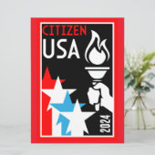 Carte Dons de citoyenneté américaine (Debout devant)