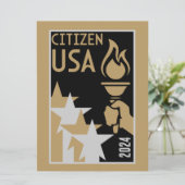 Carte Dons de citoyenneté américaine (Debout devant)