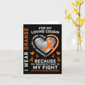 Carte Dons Orange Fighter Cousin Multiple Sclerosis Awa (Fleur jaune)