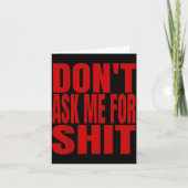 Carte Dont Ask Me For (Devant)