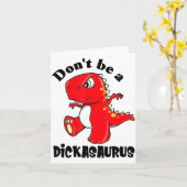 Carte Don't Be A Asaurus (Fleur jaune)