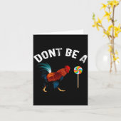 Carte Dont Be A Sucker Funny Rooster Fathers Day Gift (Fleur jaune)