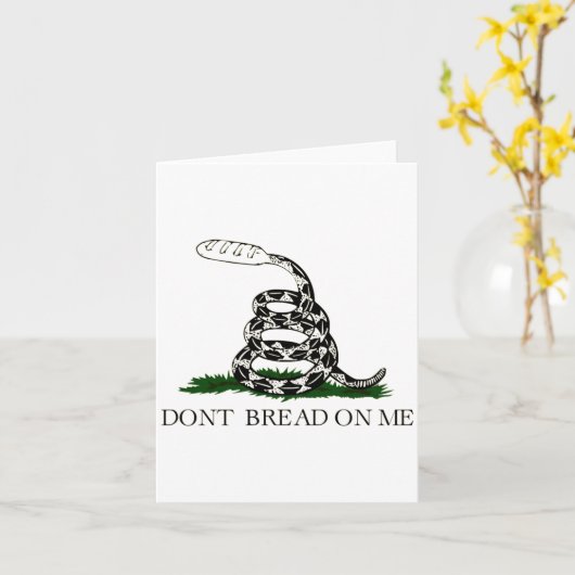 Carte Dont Bread On Me (Fleur jaune)