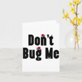 Carte Don't Bug Me - Funny Ladybug Family Insect  (Fleur jaune)