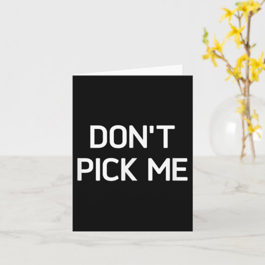 Carte Don't Ck Me, Funny, Jokes, Sarcastic (Fleur jaune)