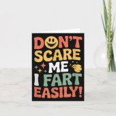 Carte Don't E Me I Fart Easily Funny Cute Design Quote (Devant)