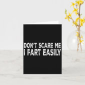 Carte Dont E Me I Fart Easily Funny Joke Saying Men Wome (Fleur jaune)