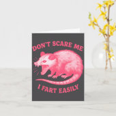 Carte Don't E Me I Fart Easily Funny Sarcastic Humor Hil (Fleur jaune)