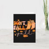 Carte Dont Fall Yall Fall Prevention Fall Physical (Devant)