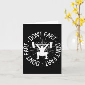 Carte Dont Far Funny Fitness Gym Gift  (Fleur jaune)