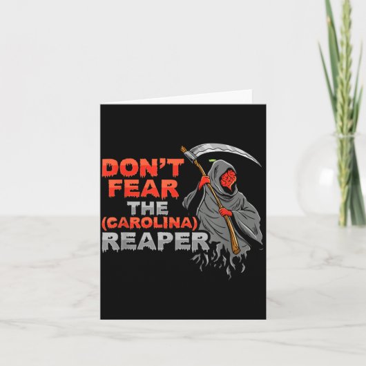 Carte Dont Fear The Carolina Reaper Design (Devant)