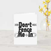 Carte Dont Fence Me In (Fleur jaune)