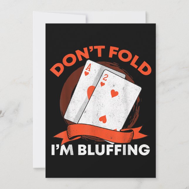Carte Dont fold Poker (Devant)