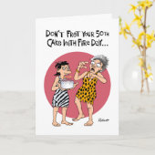 Carte Don't Fret 50th Birthday (Fleur jaune)