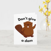 Carte Don't Give A Dam  (Fleur jaune)