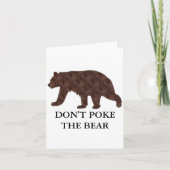 Carte Dont Ke The Bear  (Devant)