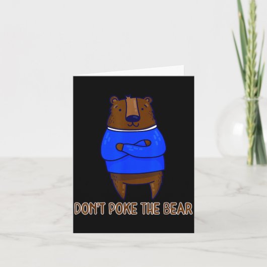 Carte Don't Ke The Bear Gift (Devant)