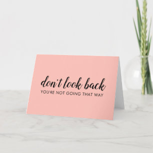 Carte Don't Look Back Uplifting Peachy Pink