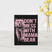 Carte Don't Mess With Mama Bear  (Fleur jaune)