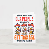 Carte Dont Mess With Old People  (Devant)