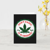 Carte Don't Panic - It Is Organic _ Stay High  (Fleur jaune)