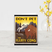 Carte Don't Pet The Fluffy Cows  (Fleur jaune)