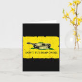 Carte Don't Put Soap On Me (Fleur jaune)