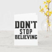 Carte Don't Stop Believing Motivation (Fleur jaune)