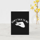 Carte Don't Talk To Me Funny Italian Hand Silence Sign S (Fleur jaune)