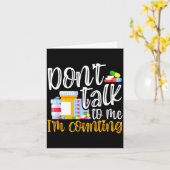Carte Dont Talk To Me Im Counting Funny Pharmacy Tech  (Fleur jaune)