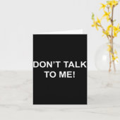 Carte Don't Talk To Me Secret Masked Performer  (Fleur jaune)