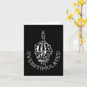 Carte Don't Talk To Me When I'm Overstimulated - Front A (Fleur jaune)