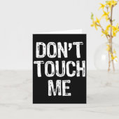 Carte Don't Touch Me Introvert Antisocial Funny Gift Chr (Fleur jaune)