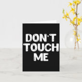 Carte Don't Touch Me Shirt Introvert Gifs (Fleur jaune)