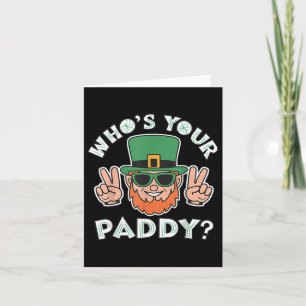Carte Dont votre Paddy Funny St patrick Pats Day Party P