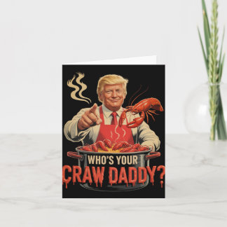 Carte Dont votre père de famille Crawdaddy Crawfish Funn