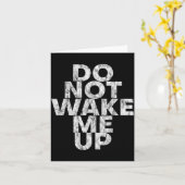 Carte Don't Wake Me Up --  (Fleur jaune)