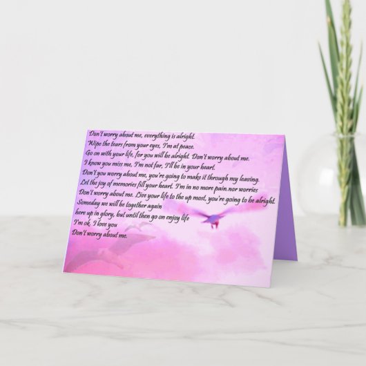 Carte Don't Worry (Devant)