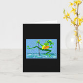 Carte Dont Worry Be Hoppy Toddler  (Fleur jaune)