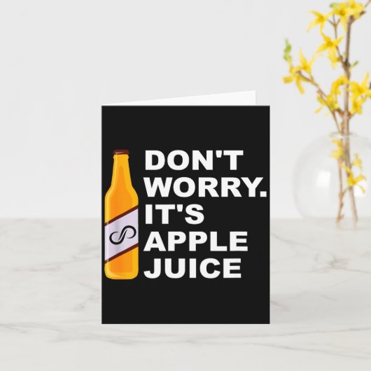 Carte Don't Worry It's Juice Apparel  (Fleur jaune)