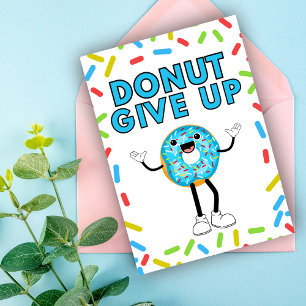 Carte Donut Abandonner Des Encouragements Drôle Épurés