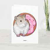 Carte Donut de hamster (Dos)