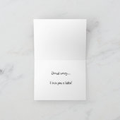 Carte Donut et Café "Love You a-Latte" (Intérieur)