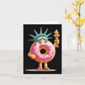 Carte Donut Incroyable Avec Statue De La Liberté Pour Ga (Fleur jaune)